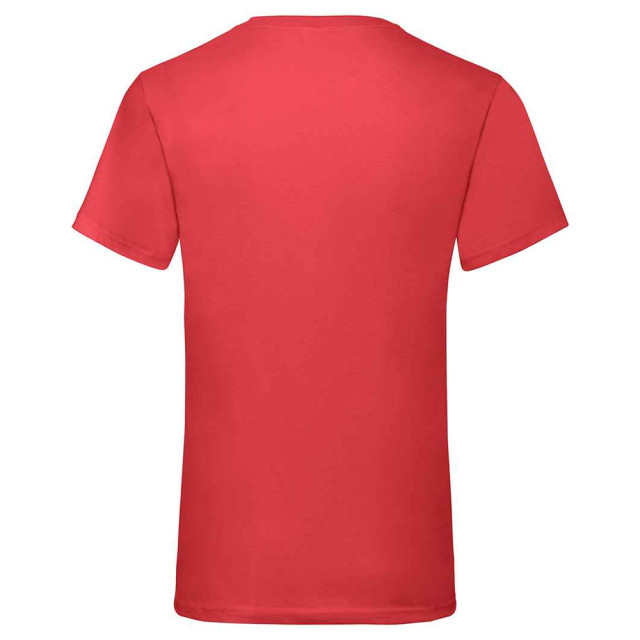 Fruit of the Loom Unisex adult waardevol v hals t-shirt UTLT2574_red large