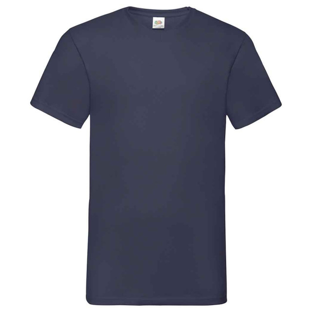 Fruit of the Loom Unisex adult waardevol v hals t-shirt UTLT2574_deepnavy large