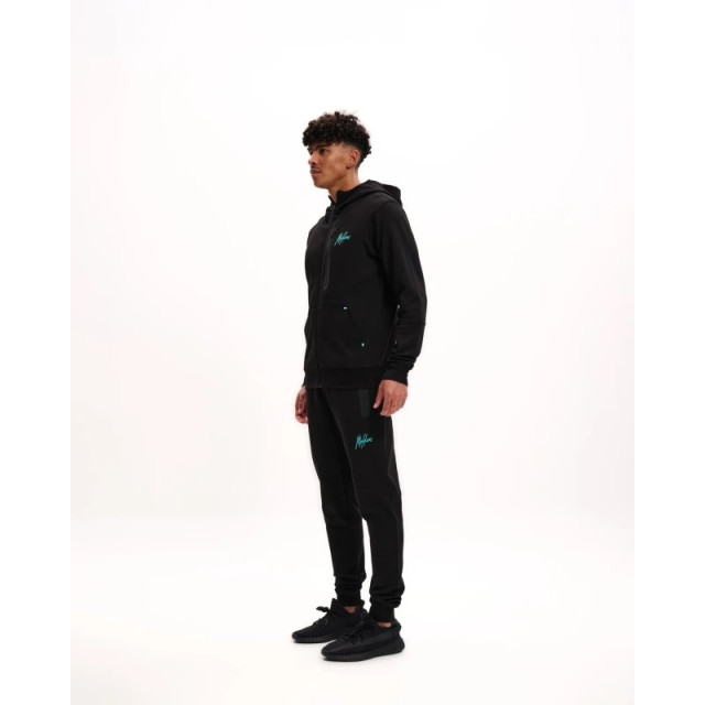 Malelions Sport counter hooded vest black/turquois ms1-ss25-19-924 Malelions Malelions Sport Counter Hooded Vest Black/Turquois ms1-ss25-19-924 large