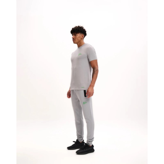 Malelions Sport counter t-shirt grey/green ms1-ss25-23-147 Malelions Malelions Sport Counter T-Shirt Grey/Green ms1-ss25-23-147 large