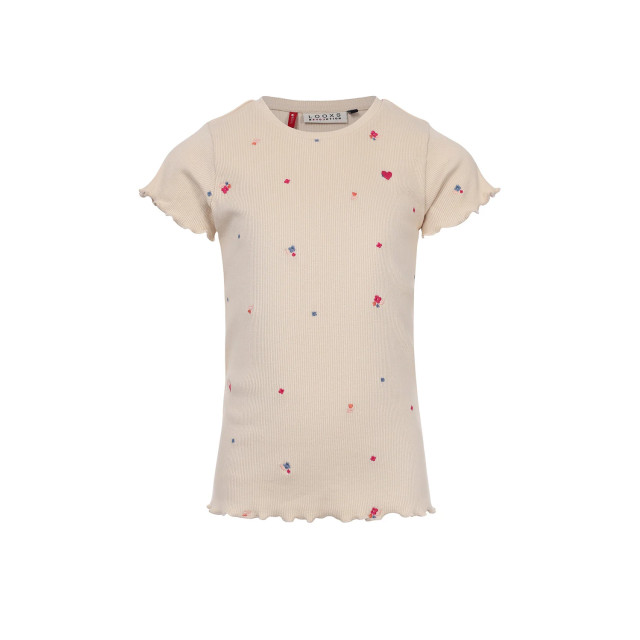 Looxs Revolution T-shirt ribjersey mini borduursels voor meisjes in de kleur 2511-7416-894 large