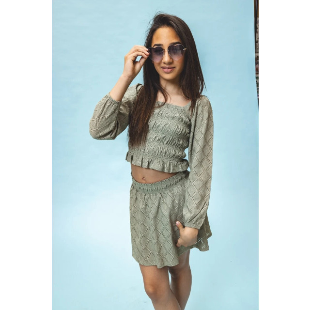 Looxs Revolution Skort olijf voor meisjes in de kleur 2511-5729-372 large