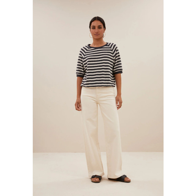 By-Bar Amsterdam 101012 neva slub stripe top 101012 Neva slub stripe  top large