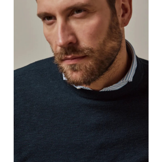 Profuomo Pp2j00007c p crew neck navy trui profu P/PP2J00007C large