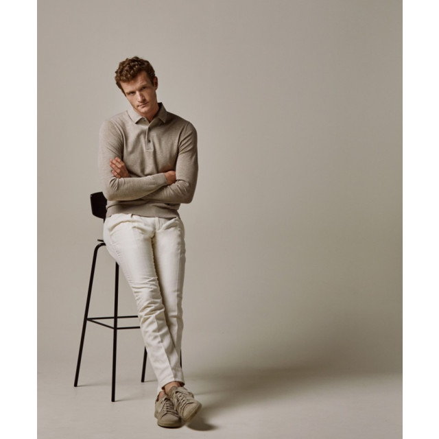 Profuomo Pp2j00009c f beige heren trui met polokraag profu F/PP2J00009C large