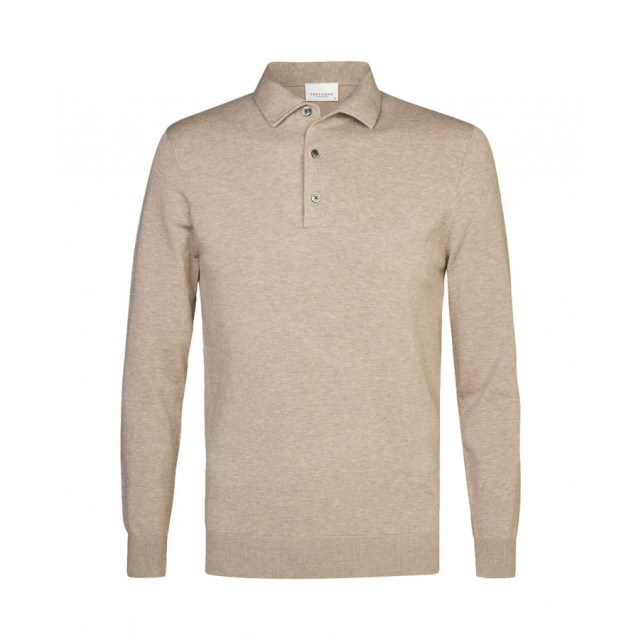 Profuomo Pp2j00009c f beige heren trui met polokraag profu F/PP2J00009C large