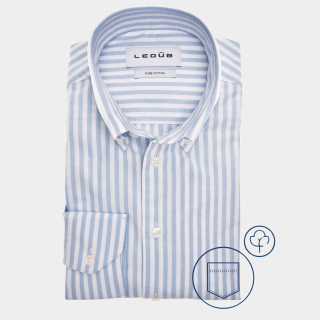 Ledûb Business hemd lange mouw le24207/351/w/ mfn5 0142883/160-000-000 184793 large