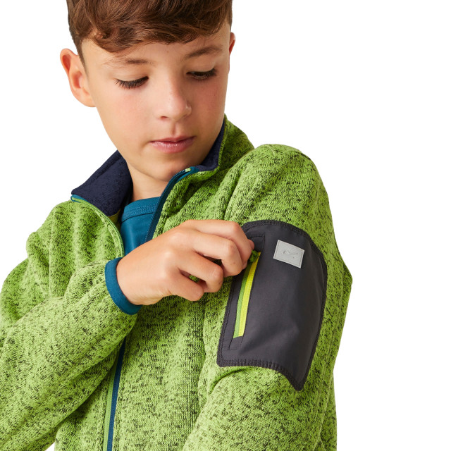 Regatta Kinder/kinder newhill fleece jas UTRG8902_piquantgreenmoroccanblue large Regatta Kinder/kinder newhill fleece jas UTRG8902_piquantgreenmoroccanblue large