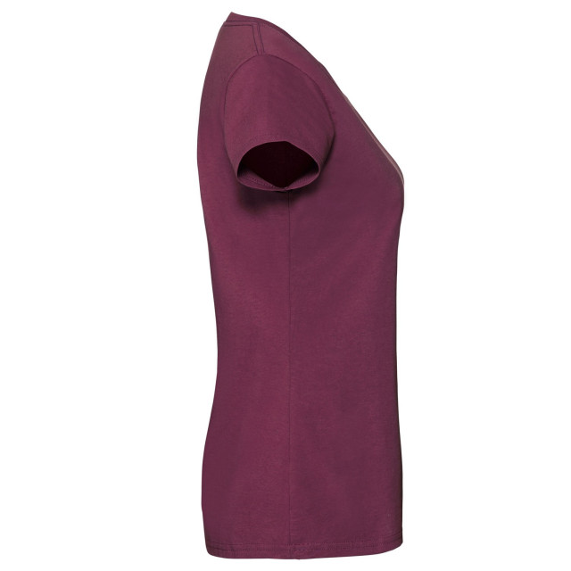 Fruit of the Loom Dames iconic 190 t-shirt UTLT6250_burgundy large