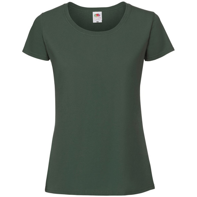 Fruit of the Loom Dames iconic 190 t-shirt UTLT6250_bottlegreen large