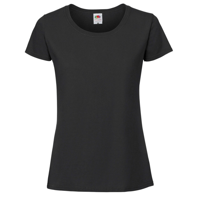 Fruit of the Loom Dames iconic 190 t-shirt UTLT6250_black large
