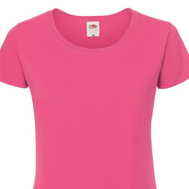 Fruit of the Loom Dames iconic 190 t-shirt UTLT6250_fuchsia large