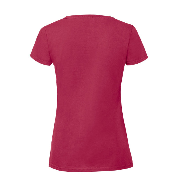 Fruit of the Loom Dames iconic 190 t-shirt UTLT6250_cranberry large