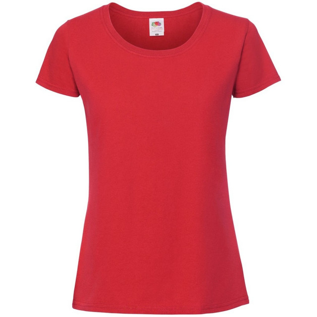 Fruit of the Loom Dames iconic 190 t-shirt UTLT6250_red large