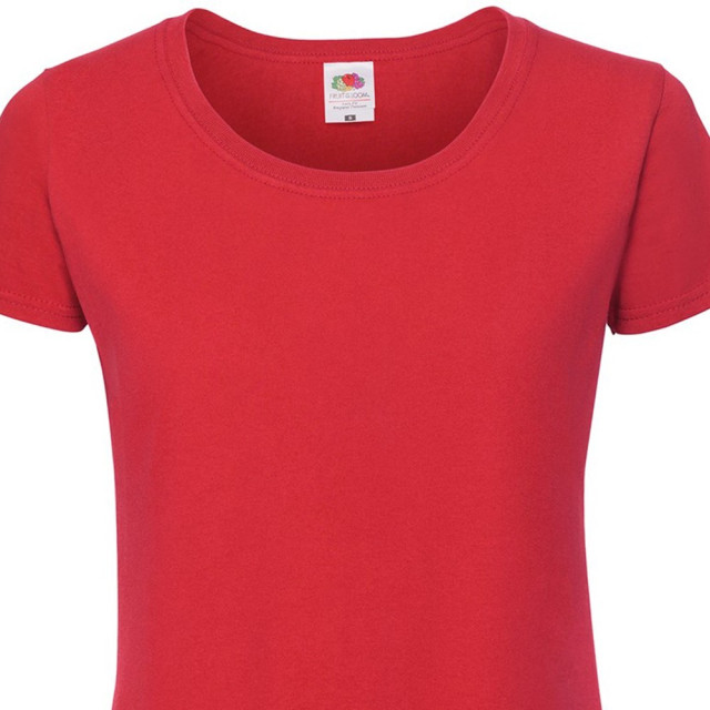 Fruit of the Loom Dames iconic 190 t-shirt UTLT6250_red large