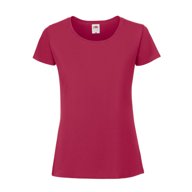 Fruit of the Loom Dames iconic 190 t-shirt UTLT6250_cranberry large