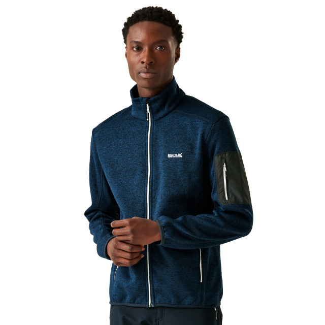 Regatta Heren newhill marl full zip fleecejack UTRG8770_navy large