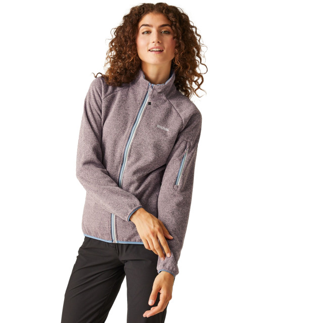 Regatta Dames ravenhill full zip fleece top UTRG9742_heathercoronetblue large