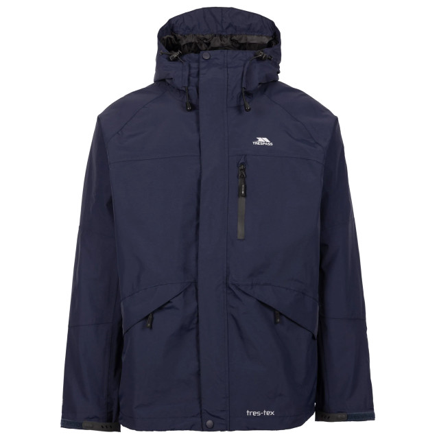 Trespass Heren corvo waterbestendige jas met capuchon UTTP296_navy large