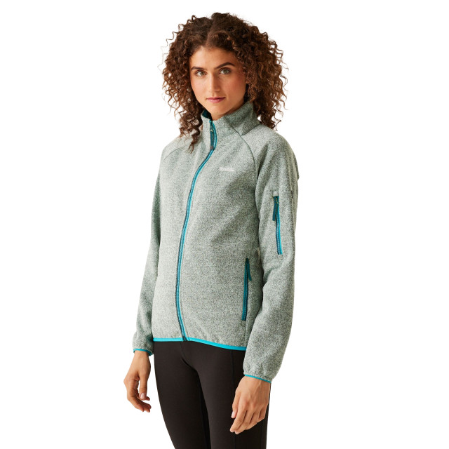Regatta Dames ravenhill full zip fleece top UTRG9742_bleachedaquatahoeblue large