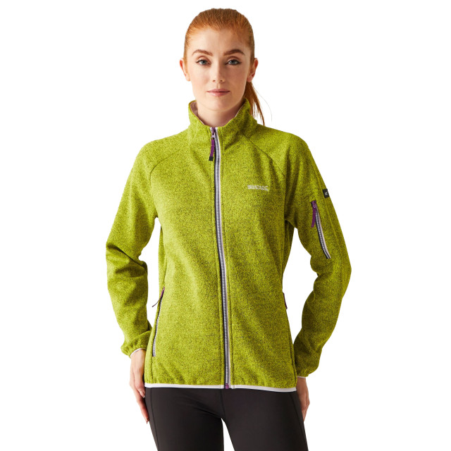 Regatta Dames ravenhill full zip fleece top UTRG9742_citronlimelilacfrost large