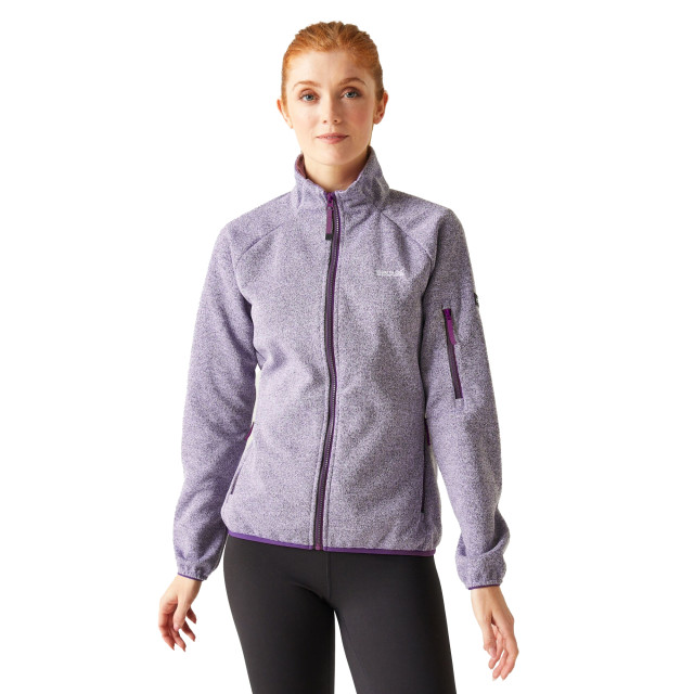 Regatta Dames ravenhill full zip fleece top UTRG9742_lilacfrostsunsetpurple large