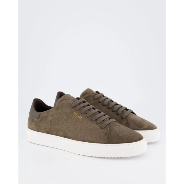 Axel Arigato Heren clean 90 suede sneaker F2927002-Dk Brown/White large