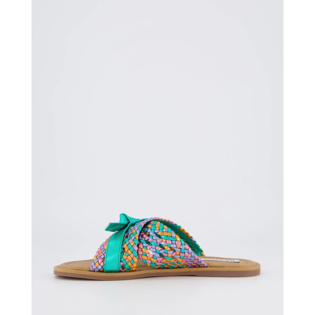 Gibaldi Dames braided slipper metallic 965017-Metallic Green large