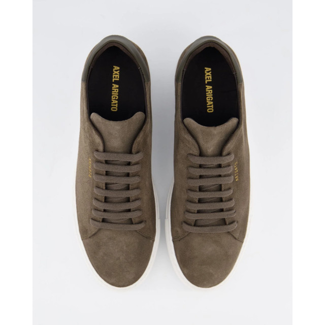 Axel Arigato Heren clean 90 suede sneaker F2927002-Dk Brown/White large