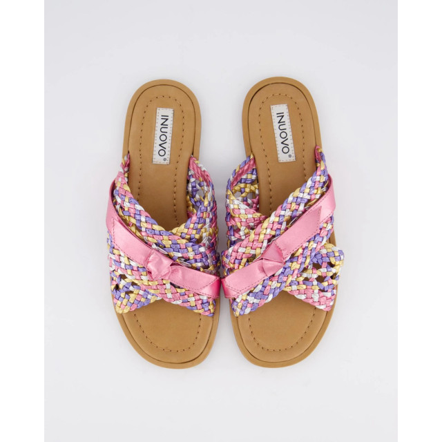 Gibaldi Dames braided slipper 965017-Metallic Pink large