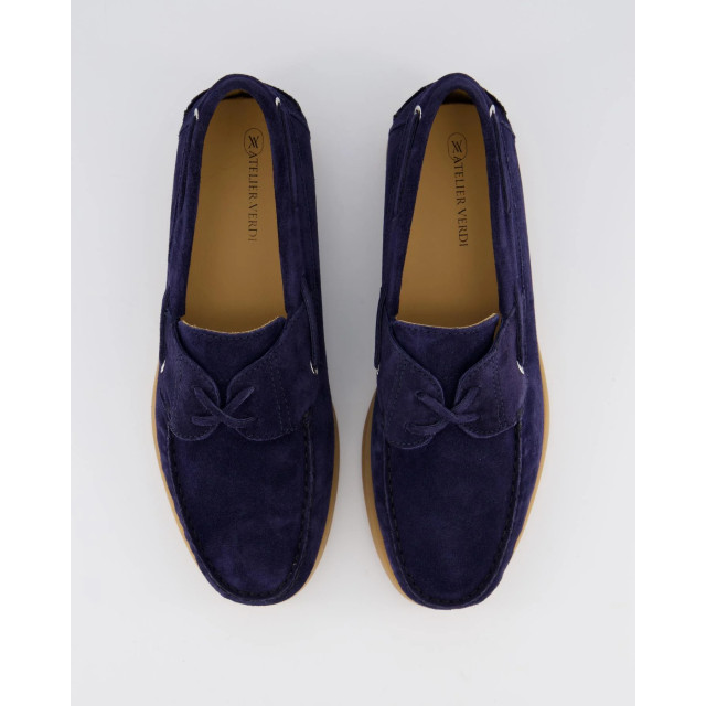 Gibaldi Heren suede boatshoe 614-navy large