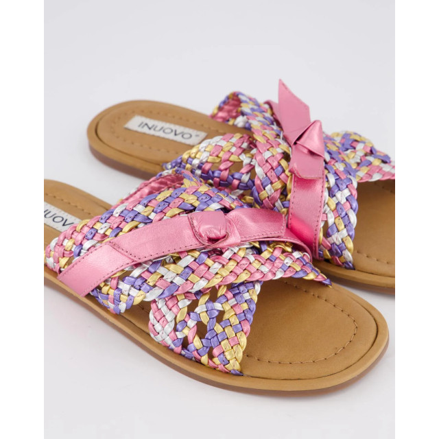 Gibaldi Dames braided slipper 965017-Metallic Pink large