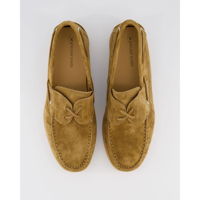Gibaldi Heren suede boatshoe 614-brown large
