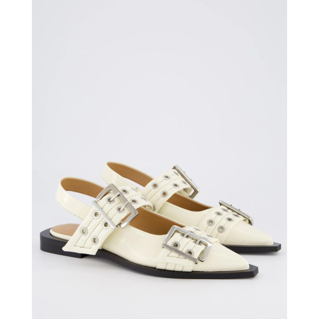 Ganni Dames chunky buckle ballerina S2842-135 large