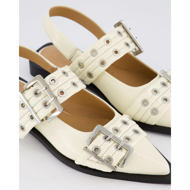 Ganni Dames chunky buckle ballerina S2842-135 large