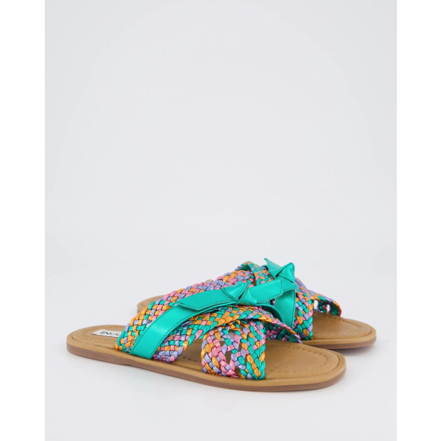 Gibaldi Dames braided slipper metallic 965017-Metallic Green large
