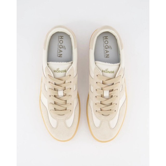 Hogan Dames cool sneaker /beige HXW6470FB60N1M-0CAS large