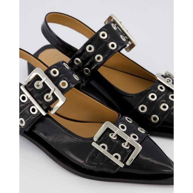 Ganni Dames chunky buckle ballerina S2730-99 large