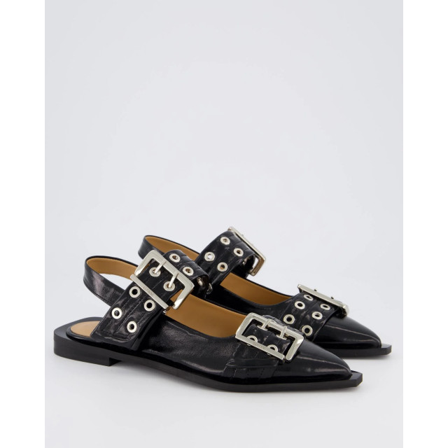 Ganni Dames chunky buckle ballerina S2730-99 large