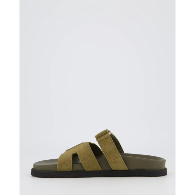 Gibaldi Dames ibiza slipper suede 9092-Khaki large