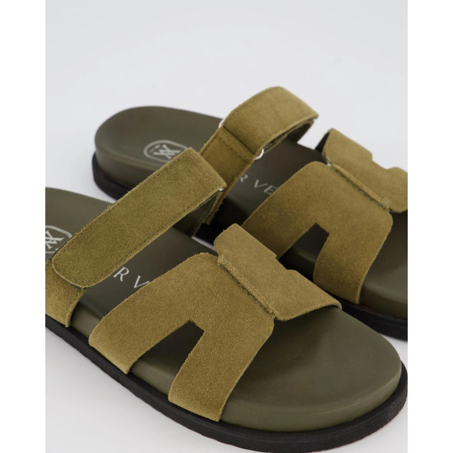 Gibaldi Dames ibiza slipper suede 9092-Khaki large