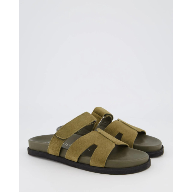 Gibaldi Dames ibiza slipper suede 9092-Khaki large