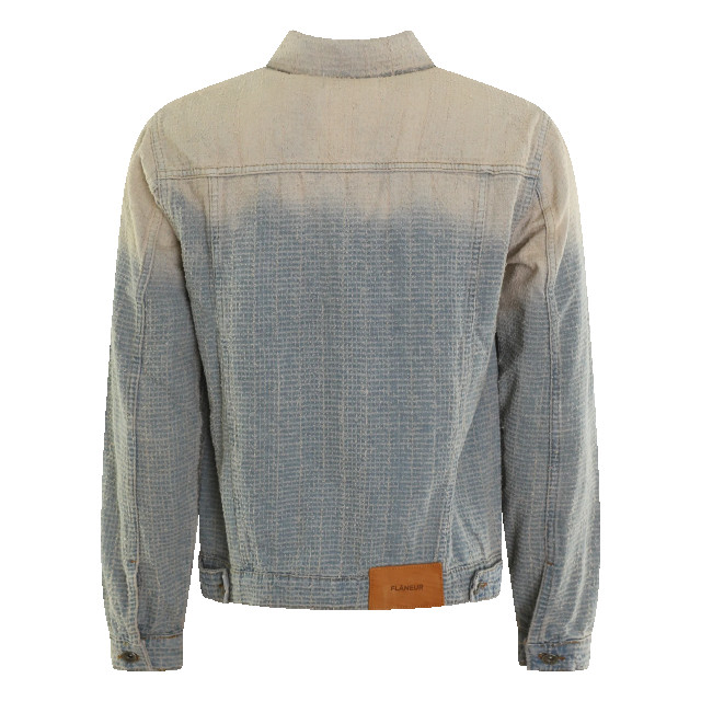 Flaneur Homme Heren faded tweed jacket /jeans F15101-Light Blue large