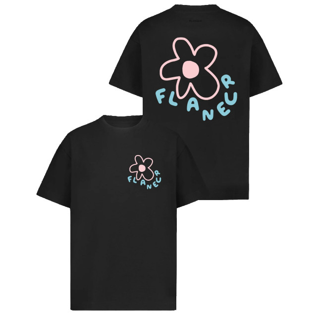 Flaneur Homme Heren blossom t-shirt /roze F15024-Black large