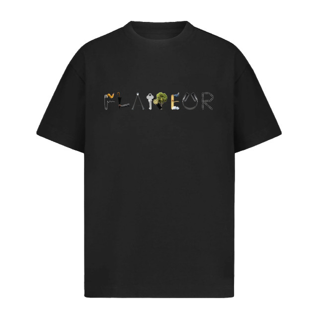 Flaneur Homme Heren objects t-shirt F15017-Black large