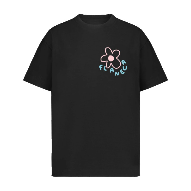 Flaneur Homme Heren blossom t-shirt /roze F15024-Black large
