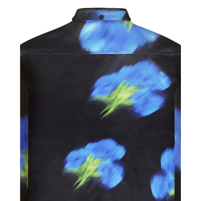 Flaneur Homme Heren blurred flower shirt F15015-Black large