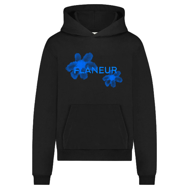 Flaneur Homme Heren floral watercolor hoodie F15008-Black Blue large