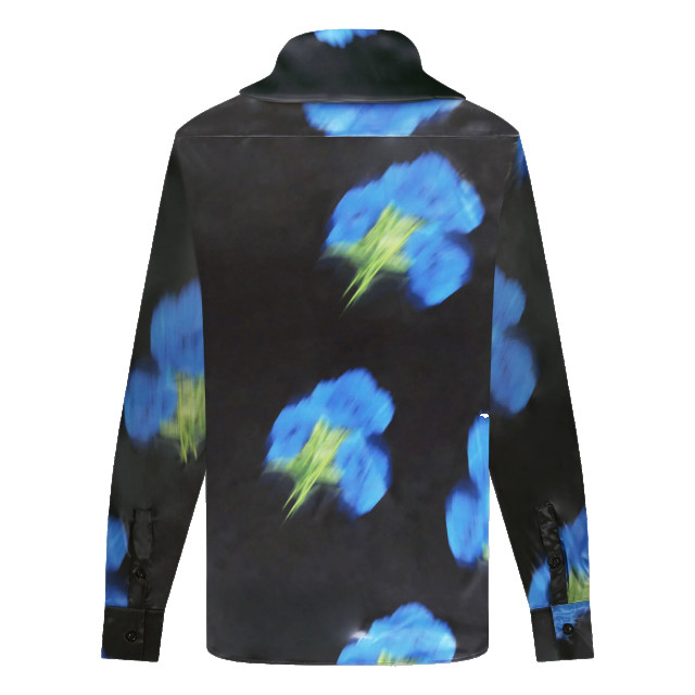 Flaneur Homme Heren blurred flower shirt F15015-Black large