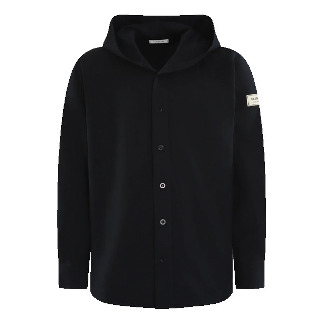 Flaneur Homme Heren atelier hooded shirt F14195-Navy large